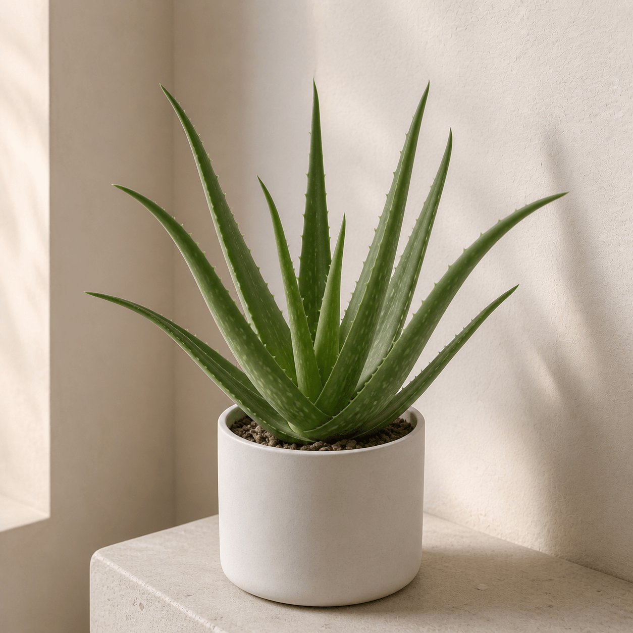 Aloe Vera - The Original Skin Healer | Ceramic Pot - Indoor Plant - MeraGamla