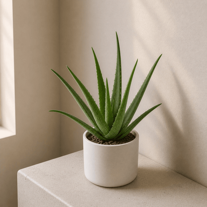 Aloe Vera - The Original Skin Healer | Ceramic Pot - Indoor Plant - MeraGamla