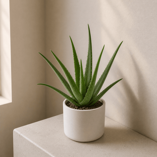 Aloe Vera - The Original Skin Healer | Ceramic Pot - Indoor Plant - MeraGamla