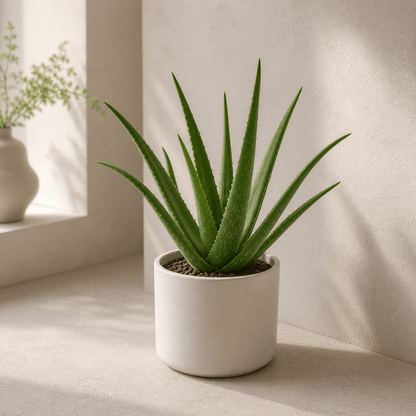 Aloe Vera - The Original Skin Healer | Ceramic Pot - Indoor Plant - MeraGamla