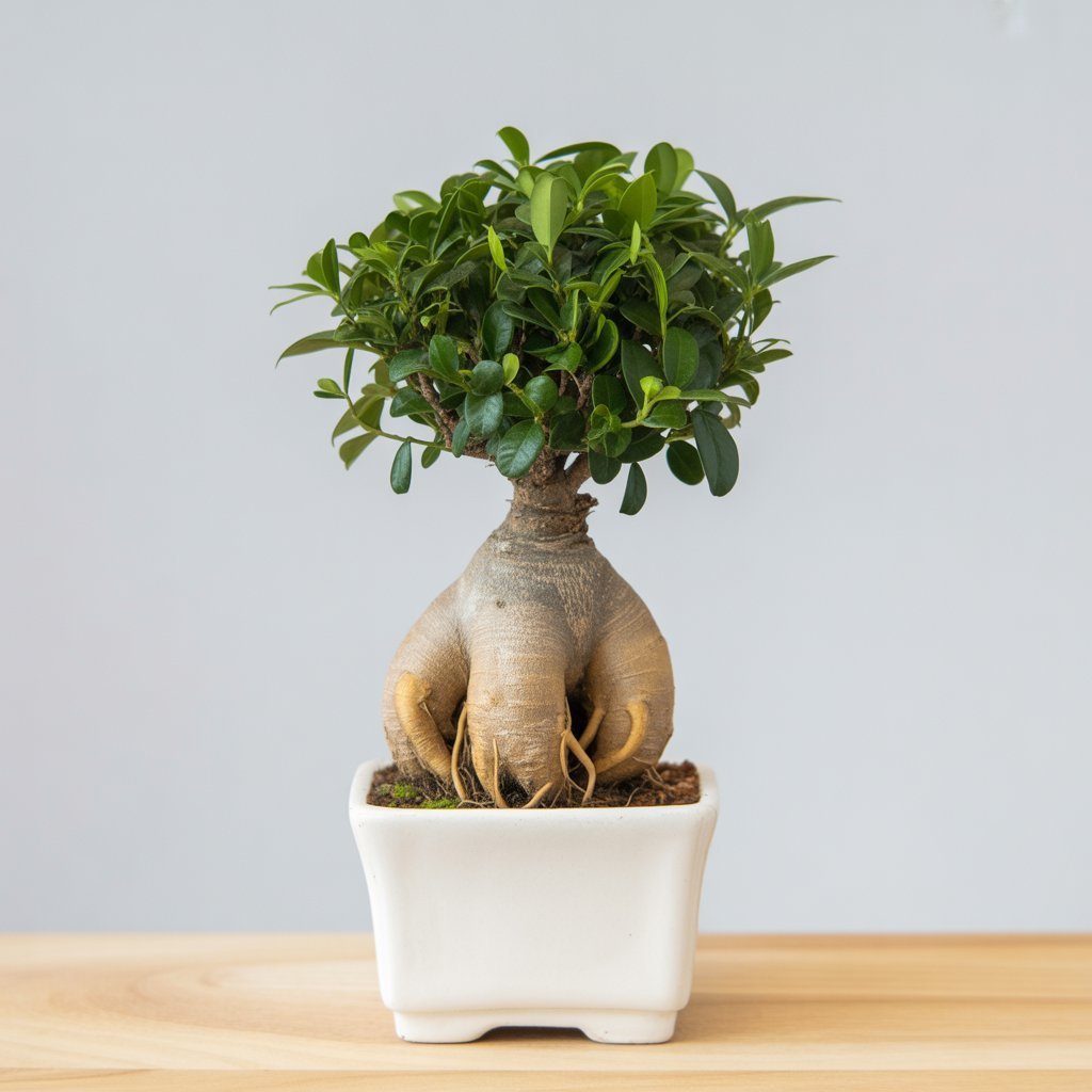 Ficus Ginseng Bonsai - 3 - 4 Year Old | Living Art for Home & Office - Bonsai - MeraGamla