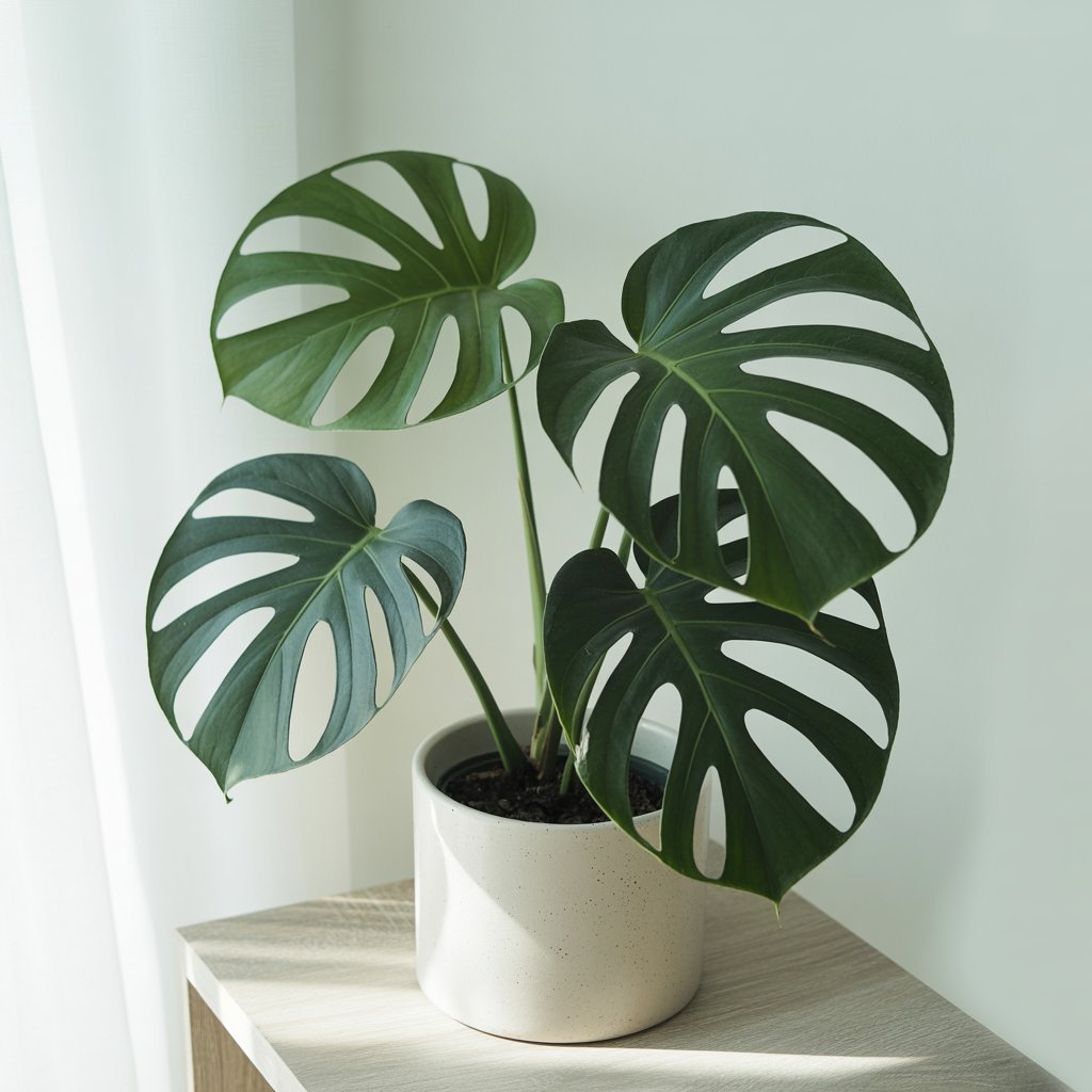 Monstera Deliciosa - Swiss Cheese Plant | Ceramic Pot - Indoor Plant - MeraGamla