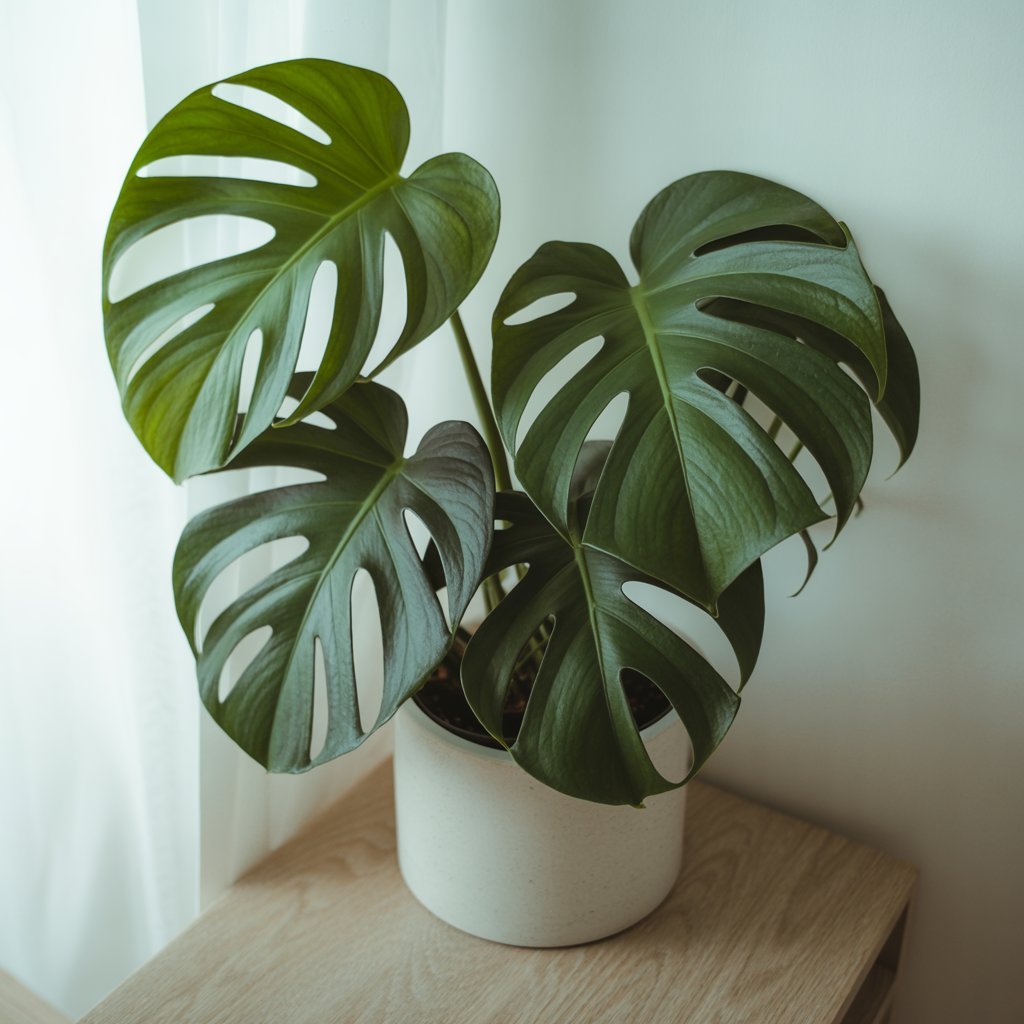 Monstera Deliciosa - Swiss Cheese Plant | Ceramic Pot - Indoor Plant - MeraGamla